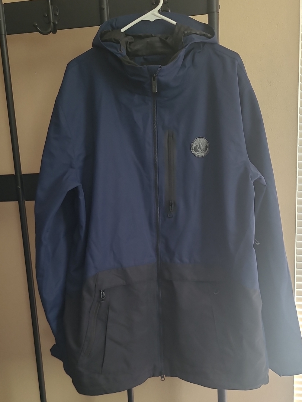 Volcom Two-Tone Navy Hooded Jacket